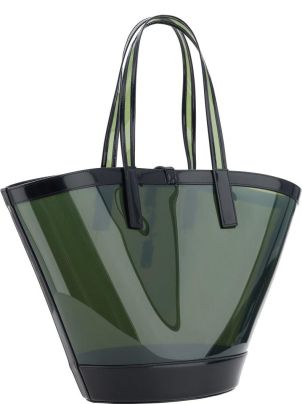 VIP【送料関税込】Saint Laurent PANIER MEDIUM TOTE Saint Laurent - Panier Raffia & Leather YSL Medium Tote