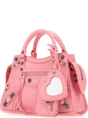 【BALENCIAGA】Pink Nappa Leather Neo Cagole Tote M Handbag Balenciaga Pink Nappa Leather Neo Cagole Tote M Handbag