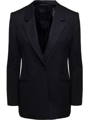 ジャケット GIVENCHY Women Outer BW30GP14RQ 001 Black Givenchy Single-breasted Jacket With Notched Revers