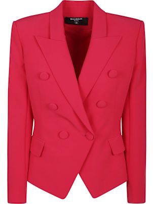 【専用】Balmain Paris  赤コート Balmain Women's Printed Balmain Sweatshirt - Rouge/Blanc