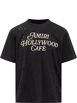 ★関税込み★ AMIRI HOLLYWOOD CAFE T-SHIRT Black 'Amiri Hollywood Cafè' T-shirt by AMIRI on Sale
