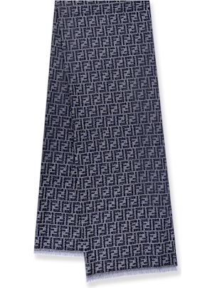 【関税＆送料込み】Fendi Scarves Fendi FF Floral Monogram Silk Chiffon Scarf ○ Labellov