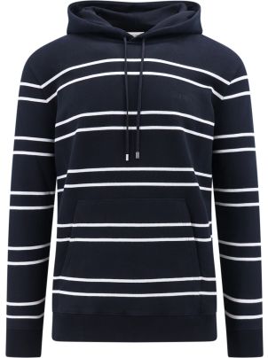 パーカー・フーディ Saint Laurent FW23 STRIPED SWEATSHIRT (759979 Y37IZ1095) Saint Laurent Striped Cotton Hoodie | Black | FARFETCH