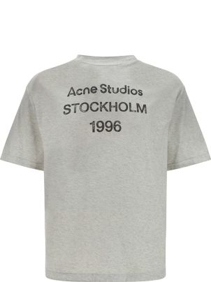 Acne Studios STOCKHOLM 1996 Tシャツ Acne Studios Logo Stockholm 1996-print T-shirt | Black