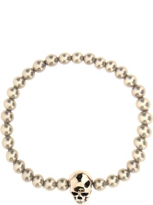 ★Alexander McQueen Skull Bead Bracelet 関税込★ Alexander McQueen Skull Beaded Bracelet | italist