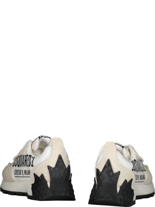 Dsquared2 Logo Detail Leather Sneakers | italist