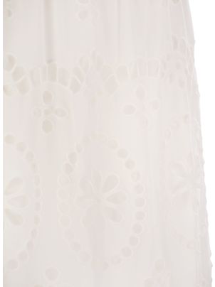 スカート MC2 SAINT BARTH Jenny Sangallo lace skirt Bianco MC2 Saint Barth Jenny - Sangallo Lace Long Skirt | italist, ALWAYS