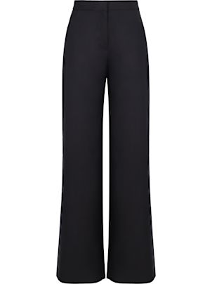 パンツ Max Mara Studio 'Quasar' pants Max Mara Studio Quasar Long wool crepe trousers – Think Bubbles