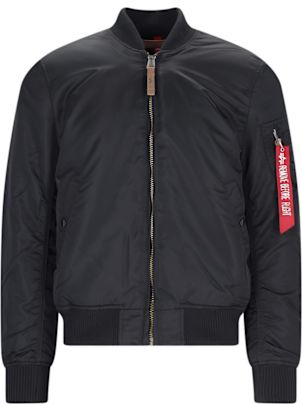 Puffer Jacket With Fur Ma1 Bomber Black Faux Fur Padded Bomber