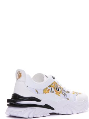 VERSACE｜SNEAKERS (Trail Trek Chain Couture (77YA3SIB ZS Trail Trek Chain Couture Sneakers White,Print | VERSACE US