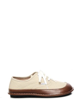スニーカー LOEWE Beige canvas Bay sneakers (M816282XBC BEIGEBROWN) Loewe Beige Canvas Bay Sneakers | italist