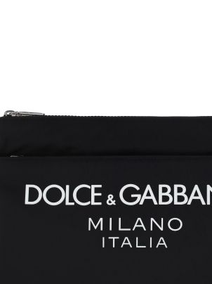 Dolce&Gabbana - Pouch for Man - Black - BP3259AG182-8B956