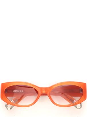 Jacquemus Ovalo - Amber / Rose Lens Sunglasses | italist