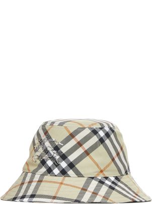 Burberry 'check' Light Green Polyester Hat | italist, ALWAYS