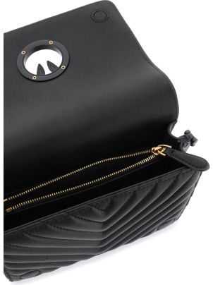 【関税&送料込】Pinko Top Pinko Mini Love Bag Click Big Chevron | italist