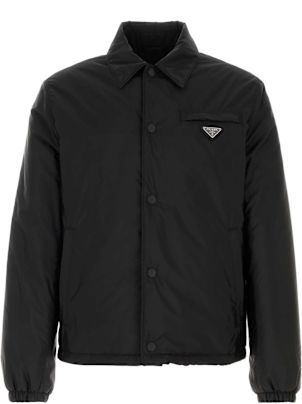 Black Piqué polo shirt | PRADA