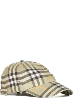 Burberry Baseball Cap With Check Print | italist