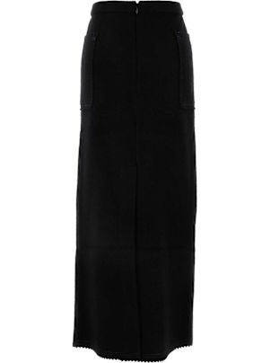 スカート MAX MARA BLACK WOOL BLEND GALOSCE SKIRT Max Mara Black Wool Blend Galosce Skirt – LOZURI®