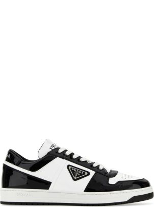 Prada Two-tone Leather Downtown Sneakers | italist