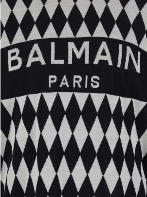 【送料&関税込】Balmain Diamond Logo Jacquard Sweater Balmain Diamond Logo Jacquard Sweater | italist