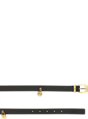 【送料&関税込】Versace Medusa Heritage Charms Belt Versace Medusa Charm Leather & Brass Belt | Neiman Marcus