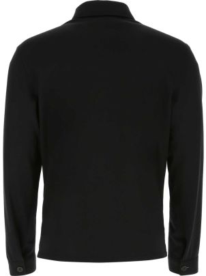 Prada Black Wool And Cashmere Shirt | italist