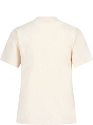Miu Miu Logo T-shirt With Rhinestones | italist