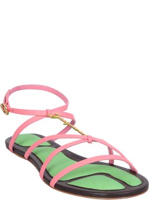 Jacquemus Charm Logo Flat Sandals | italist