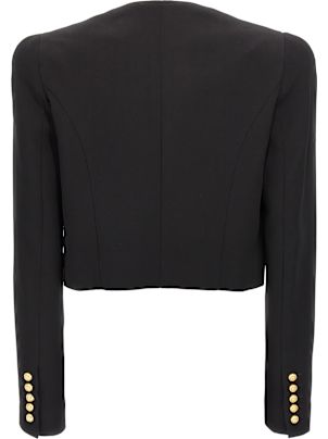 ジャケット BALMAIN 'Chiocciola' button short jacket Black Balmain 'chiocciola' Button Short Jacket | italist