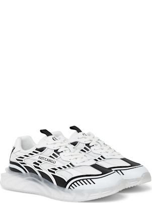 スニーカー JUST CAVALLI Men Sneakers White 75QA3SB7ZSA11 003 Just Cavalli Outlet: Sneakers men - White | Just Cavalli