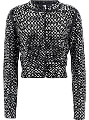 ERMANNO SCERVINO◆サマーニット/42/ウール/BLK/D345M396TYN ERMANNO SCERVINO(エルマンノシェルヴィーノ) / サマーニット/42