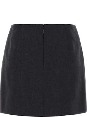 スカート BOTTEGA VENETA Graphite Cotton Blend Mini Skirt Bottega Veneta Graphite Cotton Blend Mini Skirt | italist