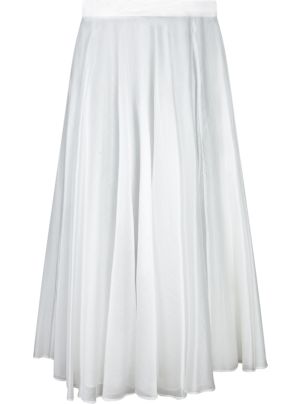 スカート Blanca Vita Pleated Midi Skirt In Muslin With Elastic Blanca Vita Pleated Skirt In Muslin With Elastic Waistband