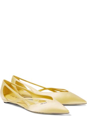 【関税＆送料込み】Prada Satin Ballet Flats Prada Satin Ballerina Flats | italist
