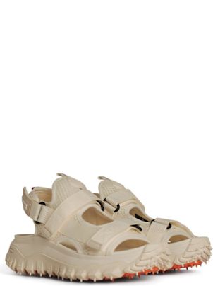 【関税＆送料込み】Moncler 'Trailgrip' Ivory Mesh Sandals Moncler 'trailgrip' Ivory Mesh Sandals | italist