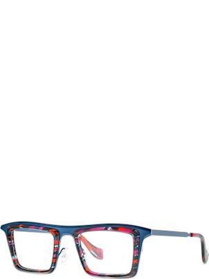 メガネ THEO Theo - TRELLIS 009 BLUE/RED ECAIL+DARK NIGHT - 9 Theo_-_Trellis_-_4_-_Blue_-