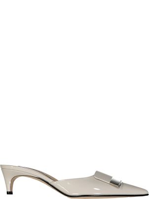 靴 SERGIO ROSSI Flat MOUTON Mocca Designer ballet flats and loafers for women | Sergio Rossi