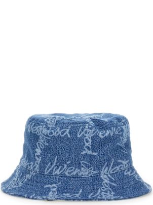 ハット Vivienne Westwood BUCKET HAT WITH LOGO (81020009 W014IK306) Vivienne Westwood Bucket Hat With Logo | italist