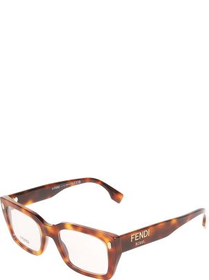 Fendi Square Frame Logo Sided Glasses | italist