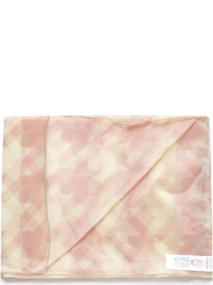 BURBERRY｜SCARVES (Houndstooth Silk Scarf (8081994)) BURBERRY Silk Dog Print Nova Check Square Scarf Beige 521179