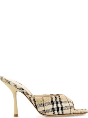 Burberry Embroidered Fabric Mews Mules | italist