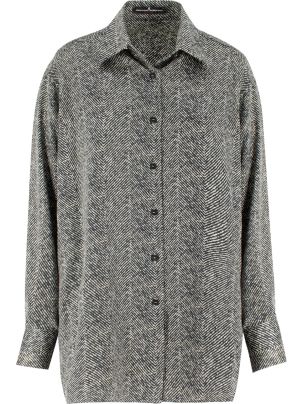 Tシャツ・カットソー ERMANNO SCERVINO Printed silk shirt (D452K333HXR S4517) Tシャツ・カットソー ERMANNO SCERVINO Printed silk shirt