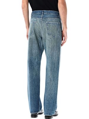 Auralee Selvedge Faded Heavy Denim Wide Pants | italist