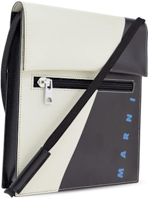 【送料&関税込】Marni Logo-printed Colour-block Shoulder Bag Marni Logo-printed Colour-block Shoulder Bag | italist