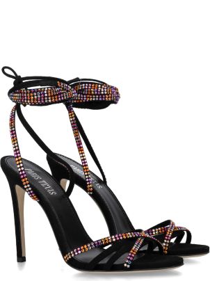 サンダル・ミュール Paris Texas Holly Nicole Lace Up Sandal Holly Nicole leather sandals in black - Paris Texas | Mytheresa