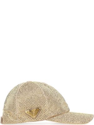 キャップ Prada Embellished duchesse baseball cap Prada Duchesse Baseball Cap with Crystals | Saks Fifth Avenue