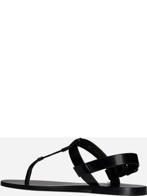 【Saint Laurent】YSL PEPE SANDAL◆818294DWEDD Saint Laurent Men's Pepe 05 YSL Slide Sandals in Leather
