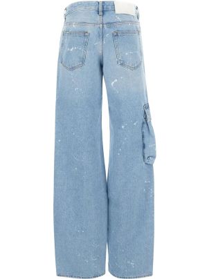 【関税&送料込】Off-White Jeans Toybox Off-White Toybox Laundry Co Cotton-Canvas Straight-Leg Cargo