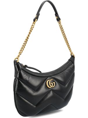 【送料&関税込】Gucci gg Marmont Small Shoulder Bag GG Marmont medium shoulder bag in black leather | GUCCI® US