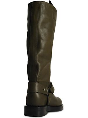 ミドルブーツ BURBERRY Women Boots 8097097C1173 Green Burberry Green Leather Boots | italist